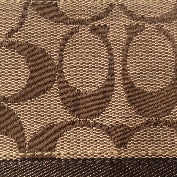 Coach Brown Wristlet - Picture 2 of 4